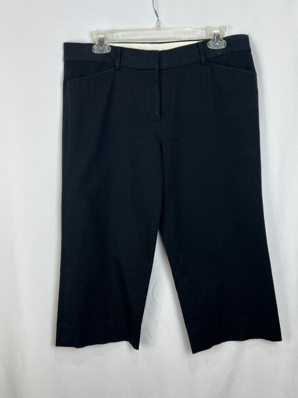 Vintage Cynthia Steffe Cropped Black Cotton/Spandex Capri Pants Size 10